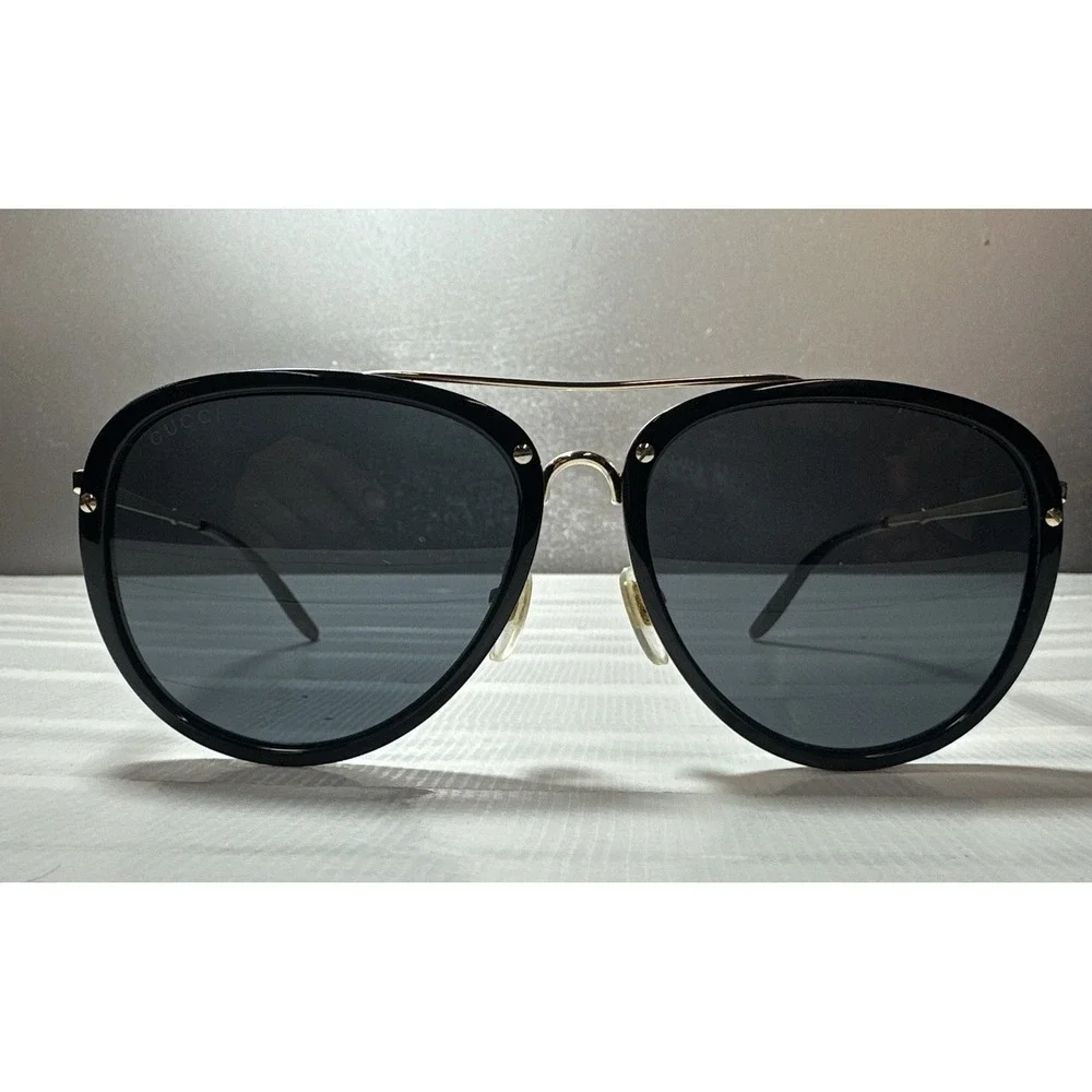 Gucci Aviator Sunglasses GG0662S 001 56 16 145 Black Frames Made in Italy